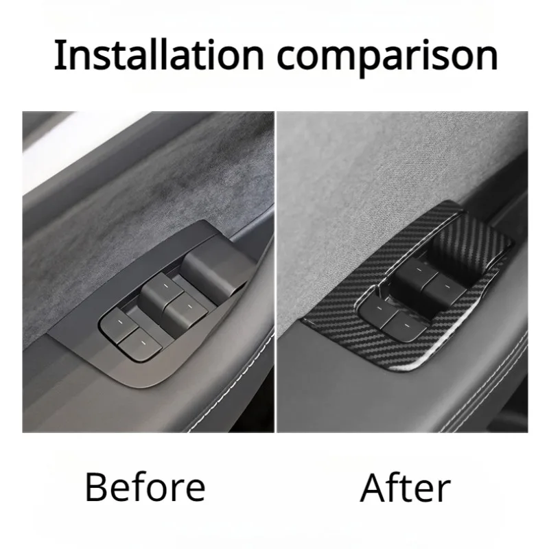 Window Lifter Switch Buttons for Tesla Model 3 Y 2017-2023 LHD Door Open Handle Cover New Model3 Highland 2024 Car Accessories