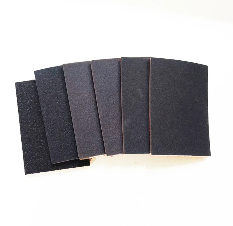10 ชิ้นฟองน้ํา Sanding Block เปียกแห้งบดฟองน้ําทรายบล็อก 180-2500 กรวดออกไซด์อลูมิเนียม Abrasive Block แผ่นขัด