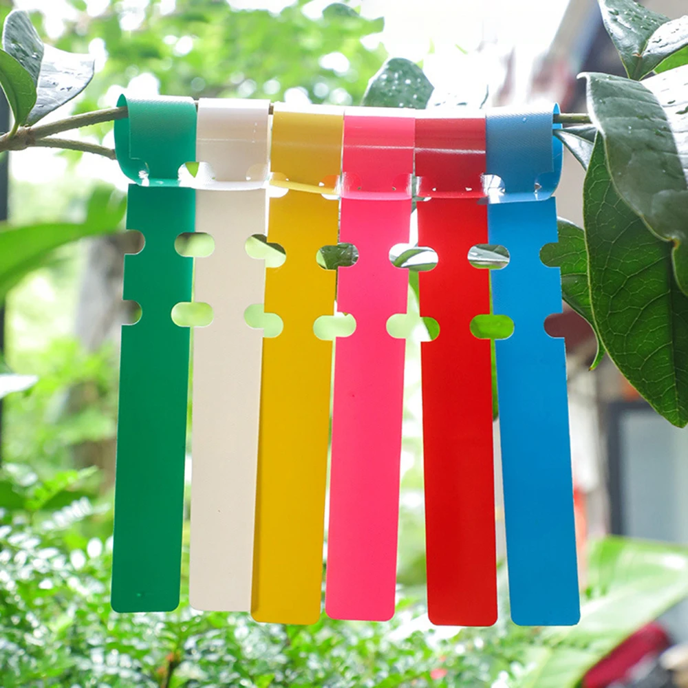 100PCS PVC กันน้ําแหวนสําหรับดอกไม้ป้าย,ต้นกล้า,กล้วยไม้,สวนดอกไม้ Markers,ป้ายพลาสติก