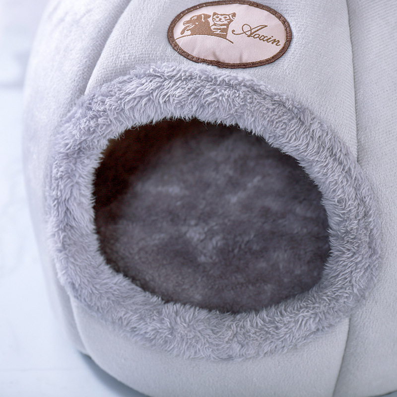 Nowe, ciepłe legowisko dla kota na zimę, mała mata, koszyk, domek dla małego psa, produkty dla zwierząt, namiot, przytulna jaskinia, gniazdo, do użytku wewnątrz, cama gato