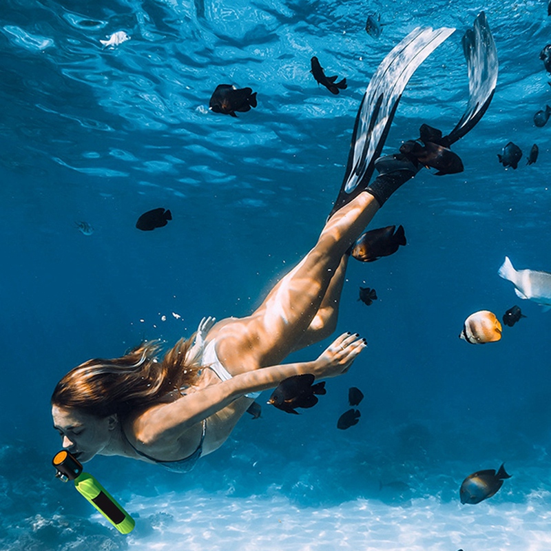 Mini Sauerstoff Zylinder DivingDuchen Lehre Unterwasser Entlüfter Schwimmen Ausrüstung Atem Tank Atem Ventil Kopf-Y41A