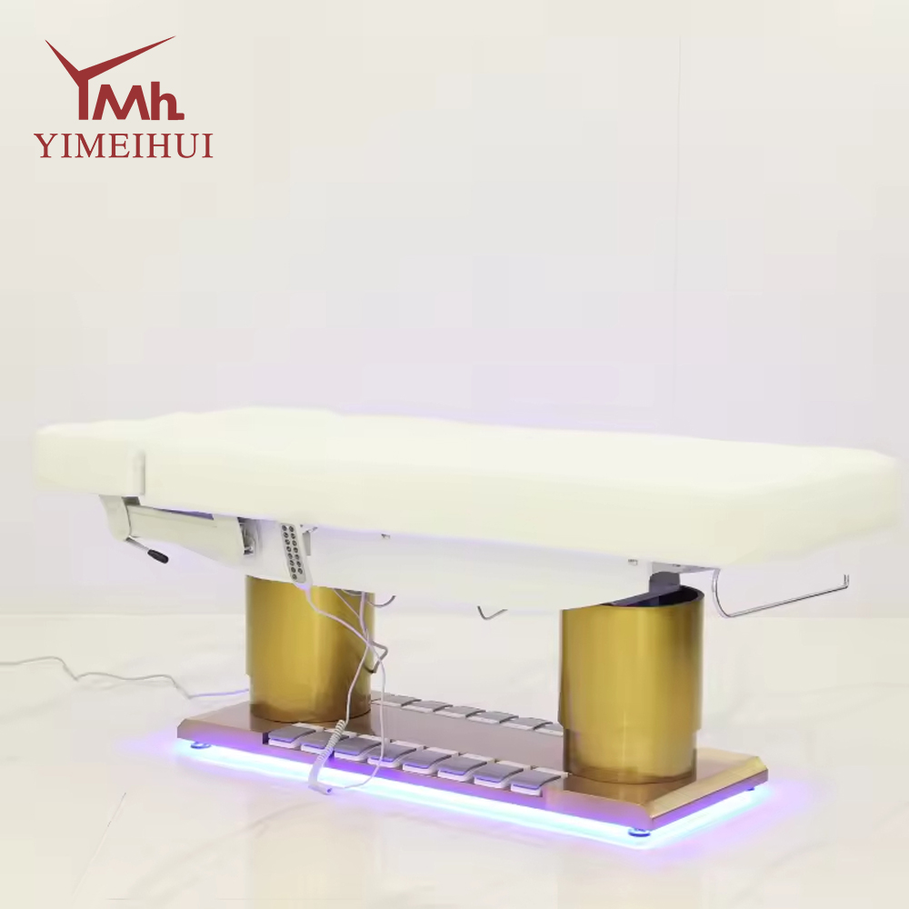 Multi-function Spa Shop Salon Furniture Modern Folding Electric Salon Metal Facial Beauty Massage Bed