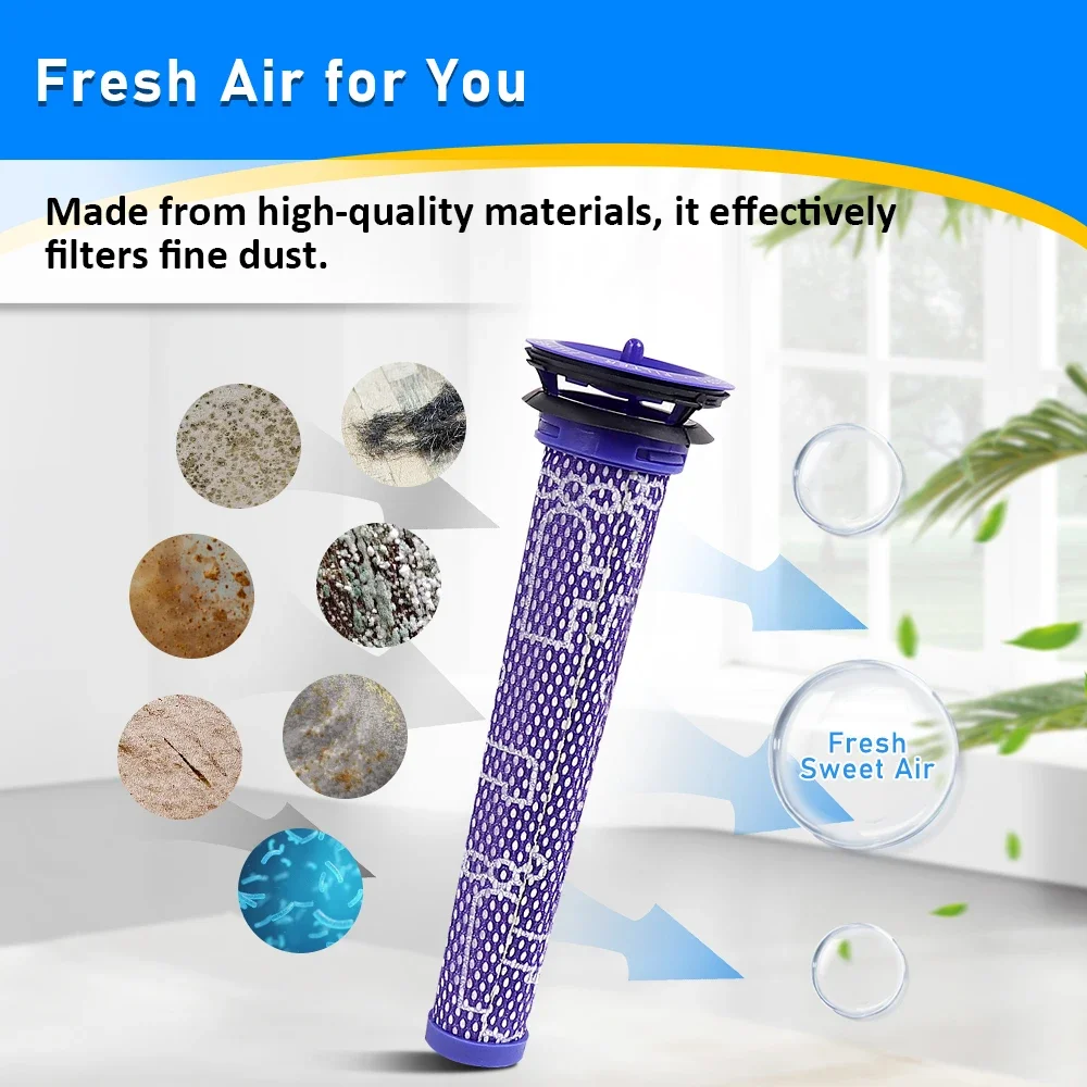 Pre-Filters and Post-Filters Kit Accessories For Dyson V7 V8 Absolute Animal Cordless Vacuum Cleaner Part Replacement Filter