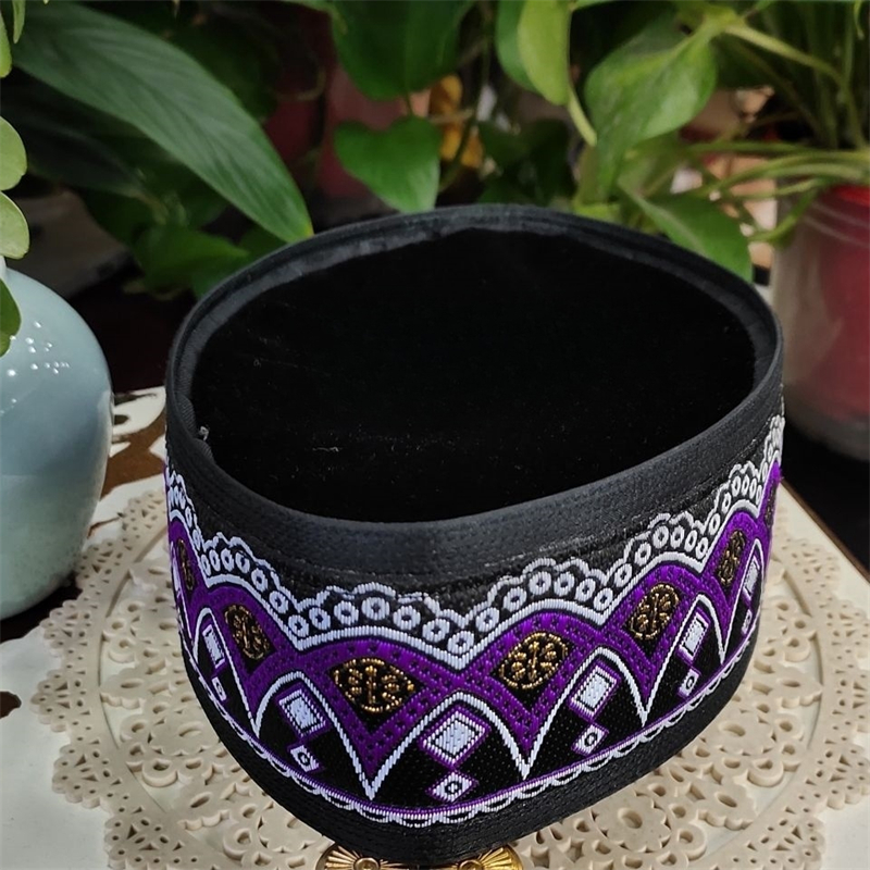 男性用のイスラム教徒のキャップ,ロシアの祈りのドレス,ボートの帽子,islkippa,紫色のキャップ,衣類,税金の製品,送料無料,03161