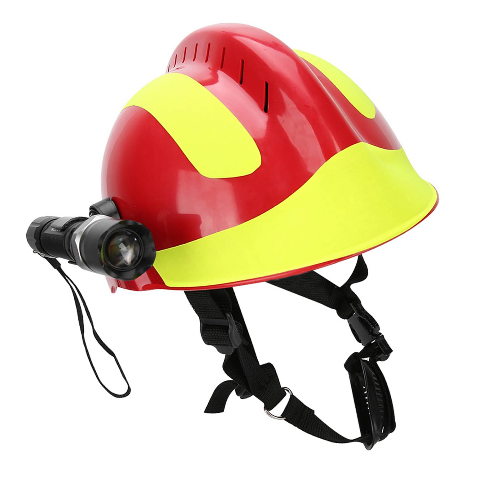 Caschi di sicurezza di salvataggio Elmetto protettivo anti-impatto per vigili del fuoco con lampada frontale e occhiali Parole chiave