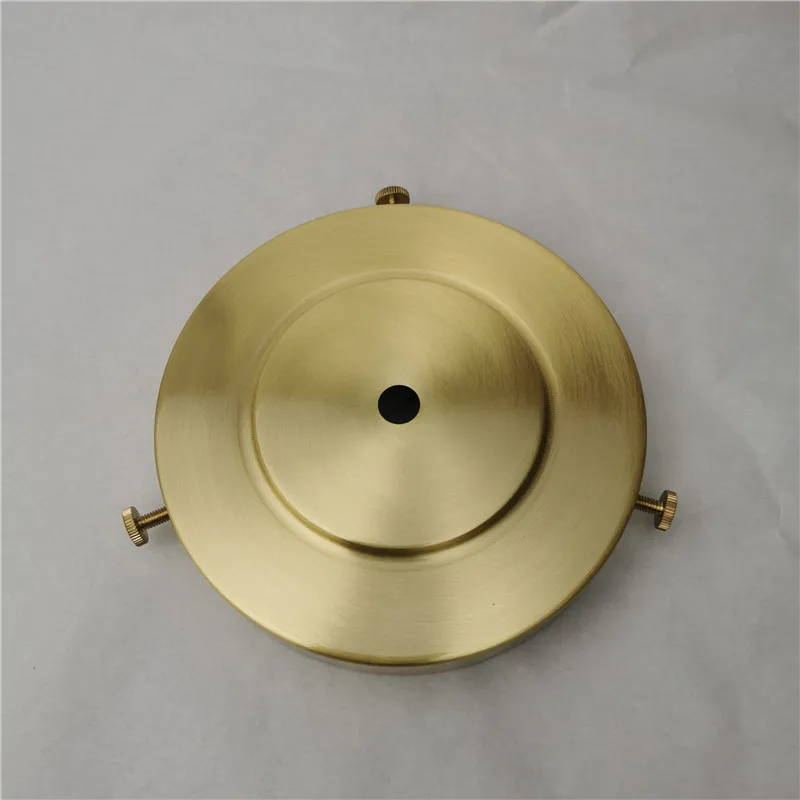 Brass desk lampshade claw polishing lamp base with 3 holes screws ceiling plate customizable processing of copper accessories