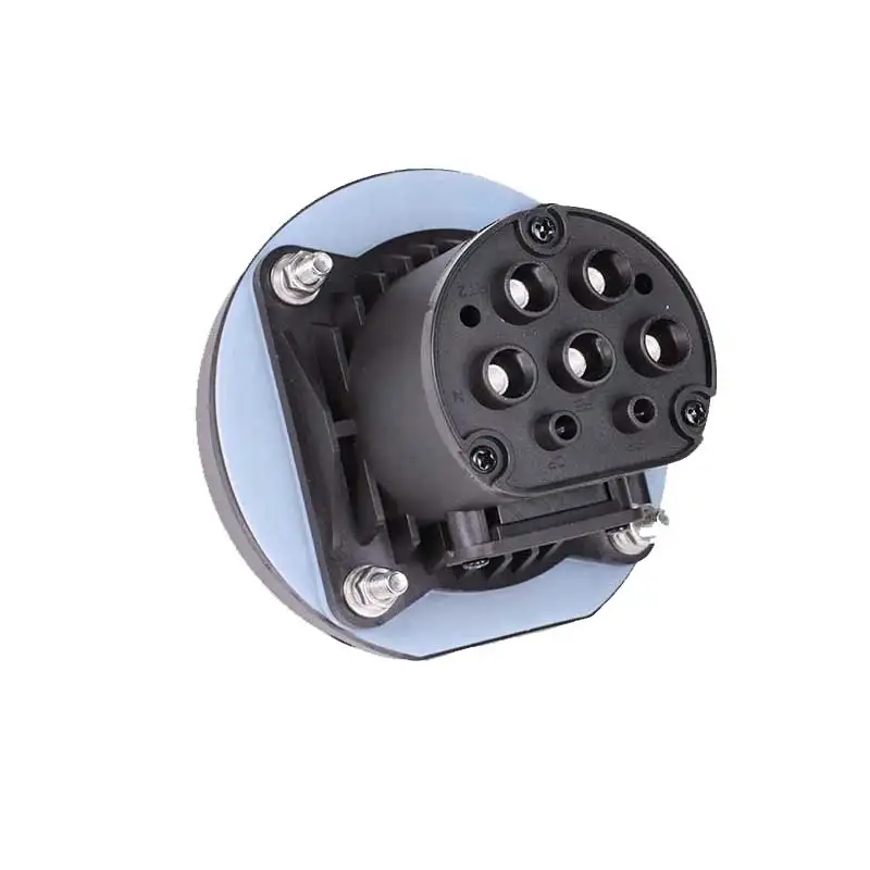 Erobot タイプ 2 インレットソケット AC 1 相 3 相 IEC 62196-2 32A メスソケット 4 点固定 AC 電気自動車充電ステーション