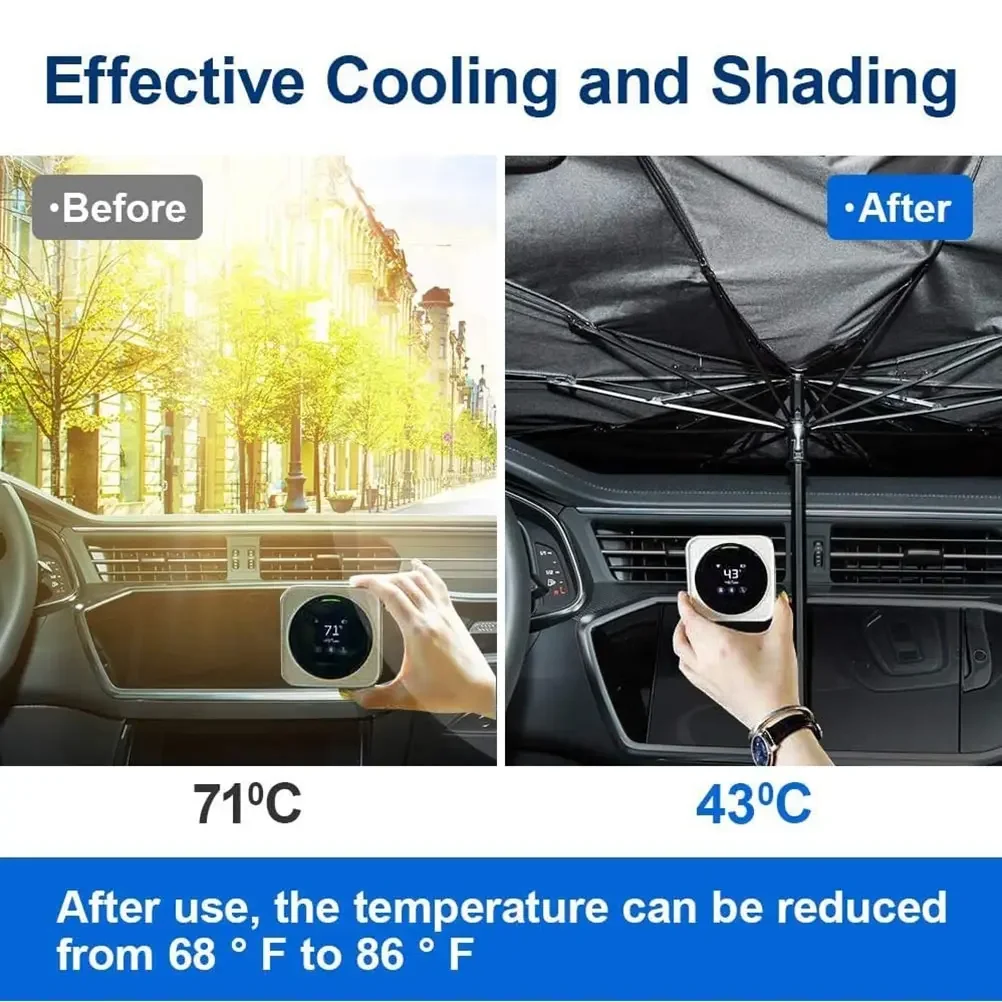 รถ Sun Shade Protector Parasol Auto ม่านบังแดดหน้าต่างด้านหน้ารถ Sun Protector ภายในกระจกอุปกรณ์ป้องกัน