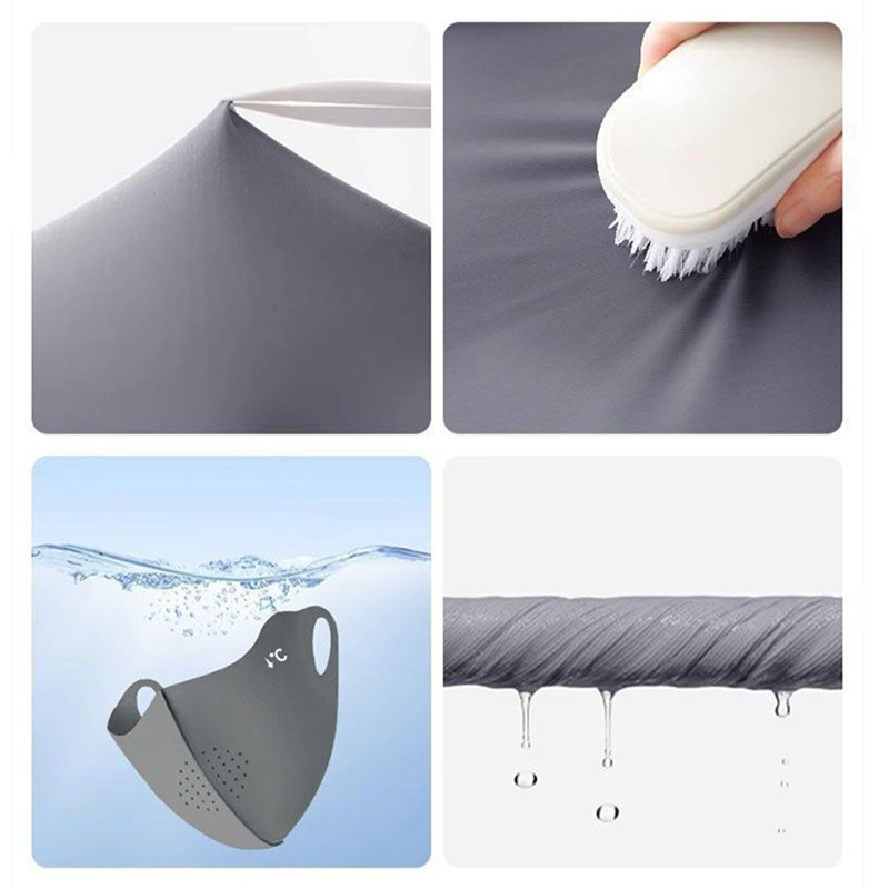 Verão traceless máscara de seda gelo respirável das mulheres dos homens sensação de gelo ácido hialurônico proteção uv ciclismo máscara de compras lavável