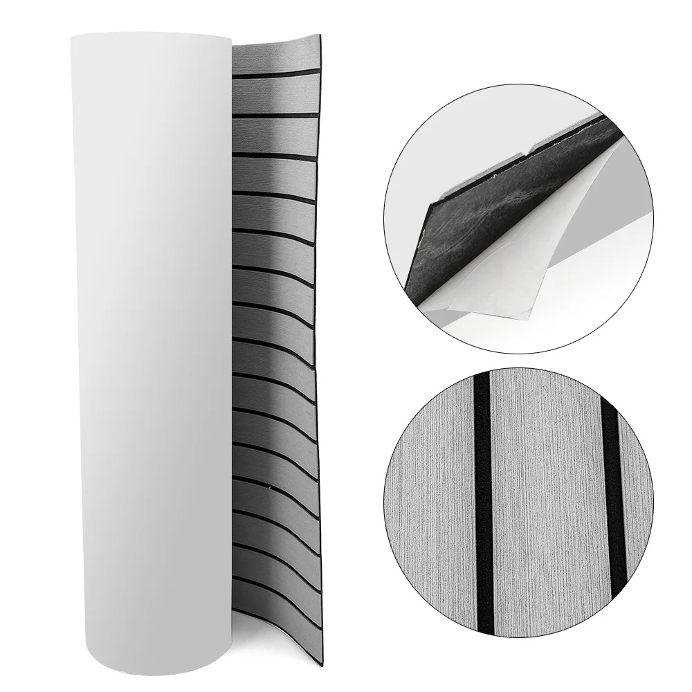 94,5 "x 35,4" EVA Tapete antiderrapante de espuma para deck de barco Folha antiderrapante autoadesivo para piso de barco cortável