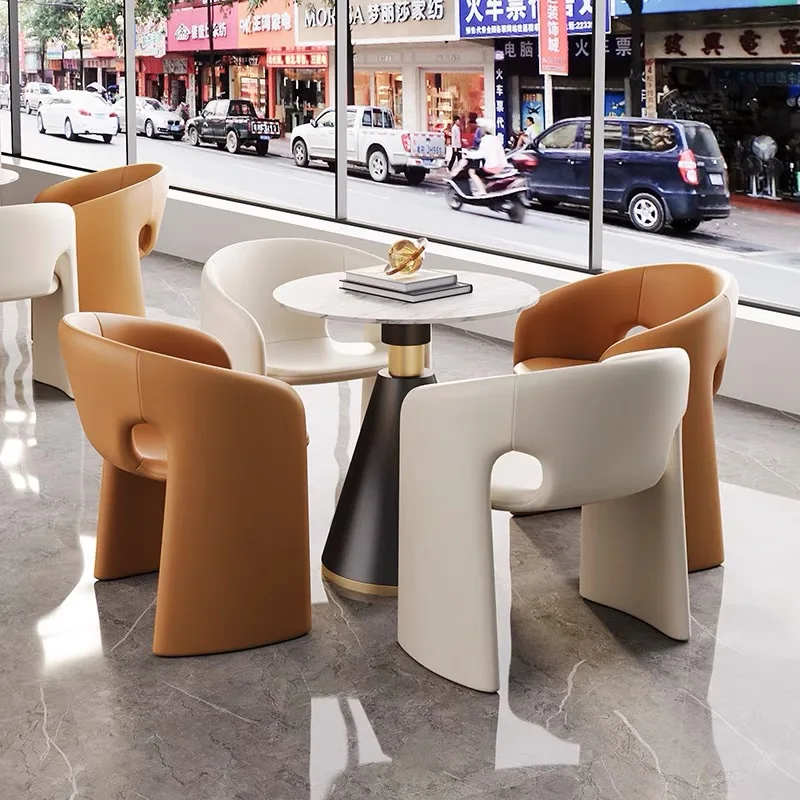 Cadeiras de jantar irregulares, cafeteras casuais, restaurantes temáticos, cadeiras criativas para uma pessoa