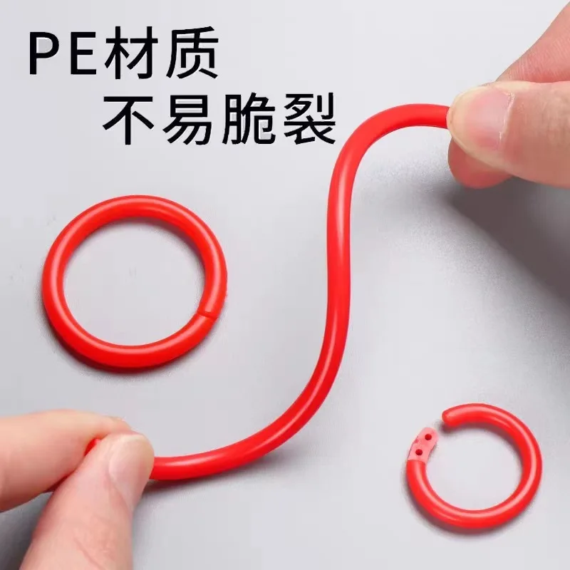プラスチックリングバインダー、DIYでお買い物、ルーズリーフブック、オフィスバインディング用品、フォトアルバム、開口部、50個、15mm