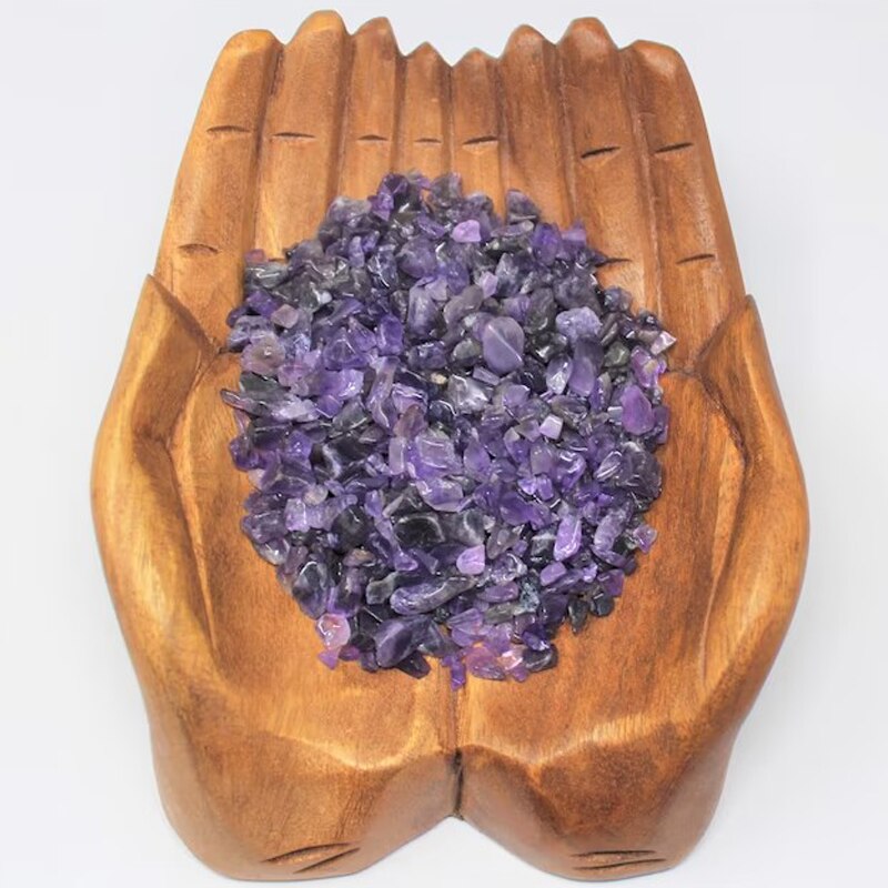 100g Amethyst/Colorful Fluorite/Botswana Agate Semi Tumbled Gemstone Mini Chips 5 - 8mm