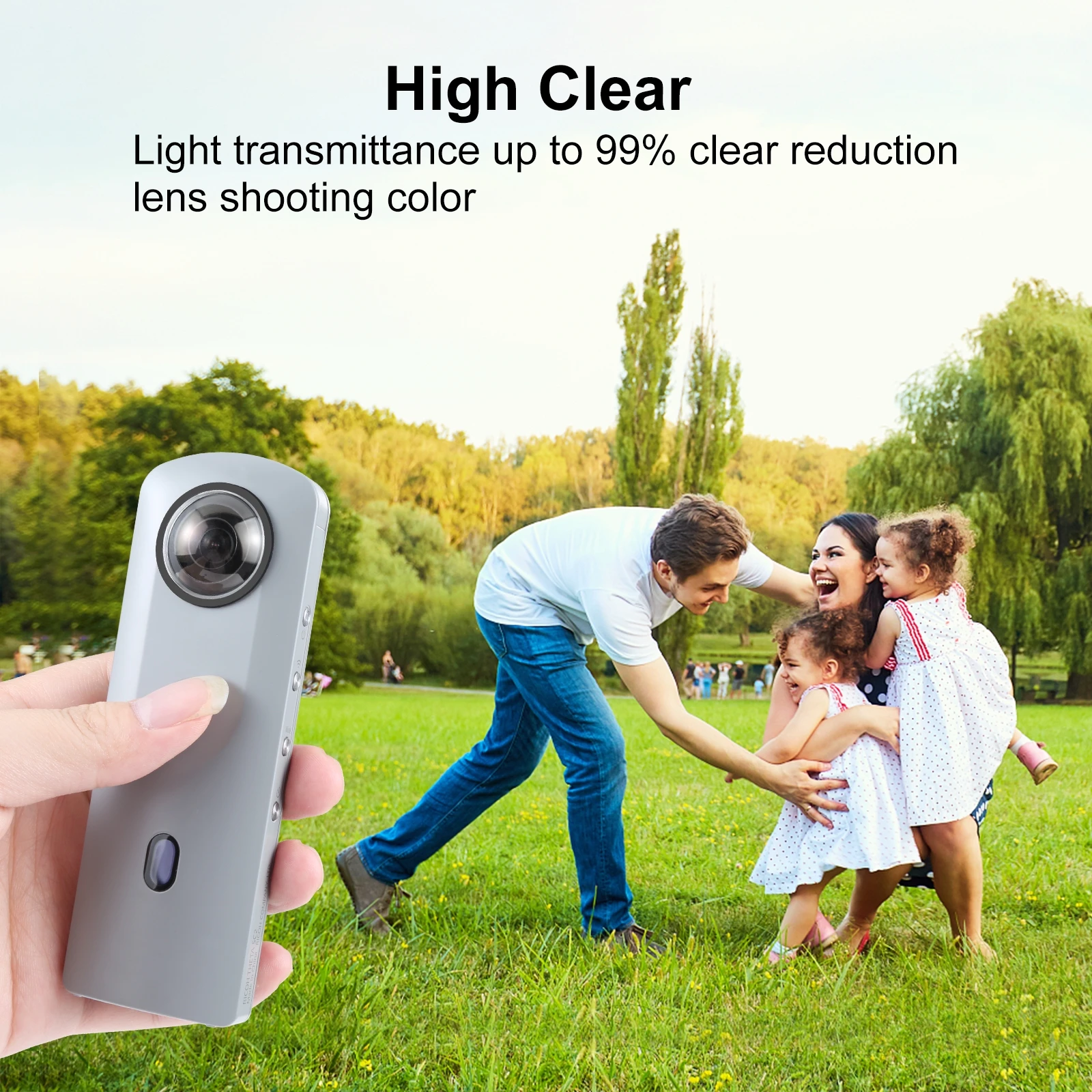 PULUZ Lens Guard PC Protector For RICOH Theta SC2/S/V 360 Accessory Lens Protection Cover For Tesla Model Y Juniper Front Camera