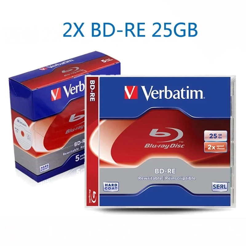5 шт./упаковка, двухслойный перезаписываемый Blu-Ray диск, 25 Гб