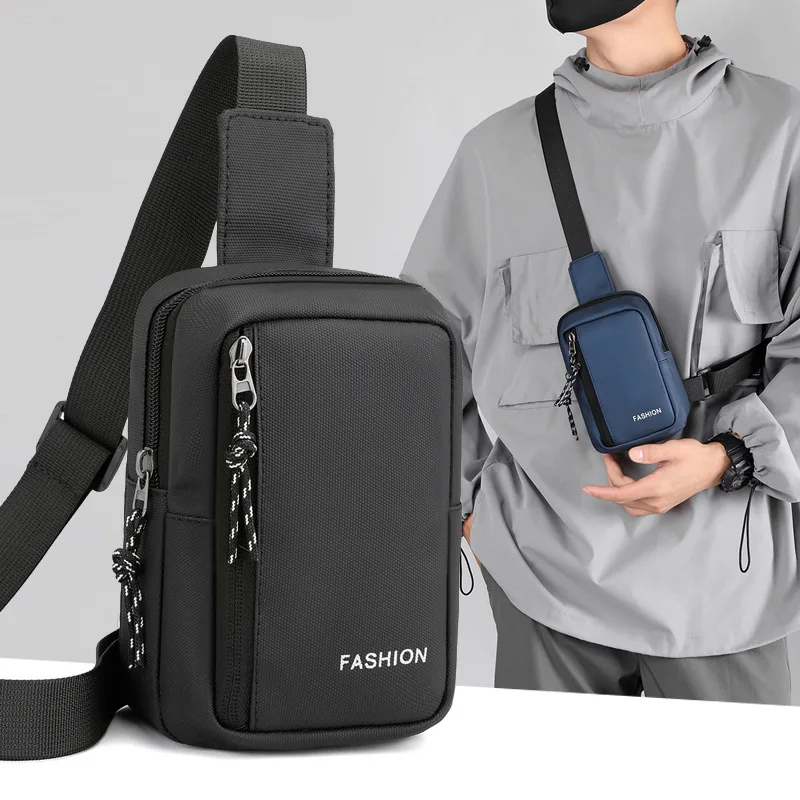 Casual sólido homens crossbody sacos masculino oxford bolsa de ombro menino mensageiro sacos 2023 homem bolsas para viagem mochila preto