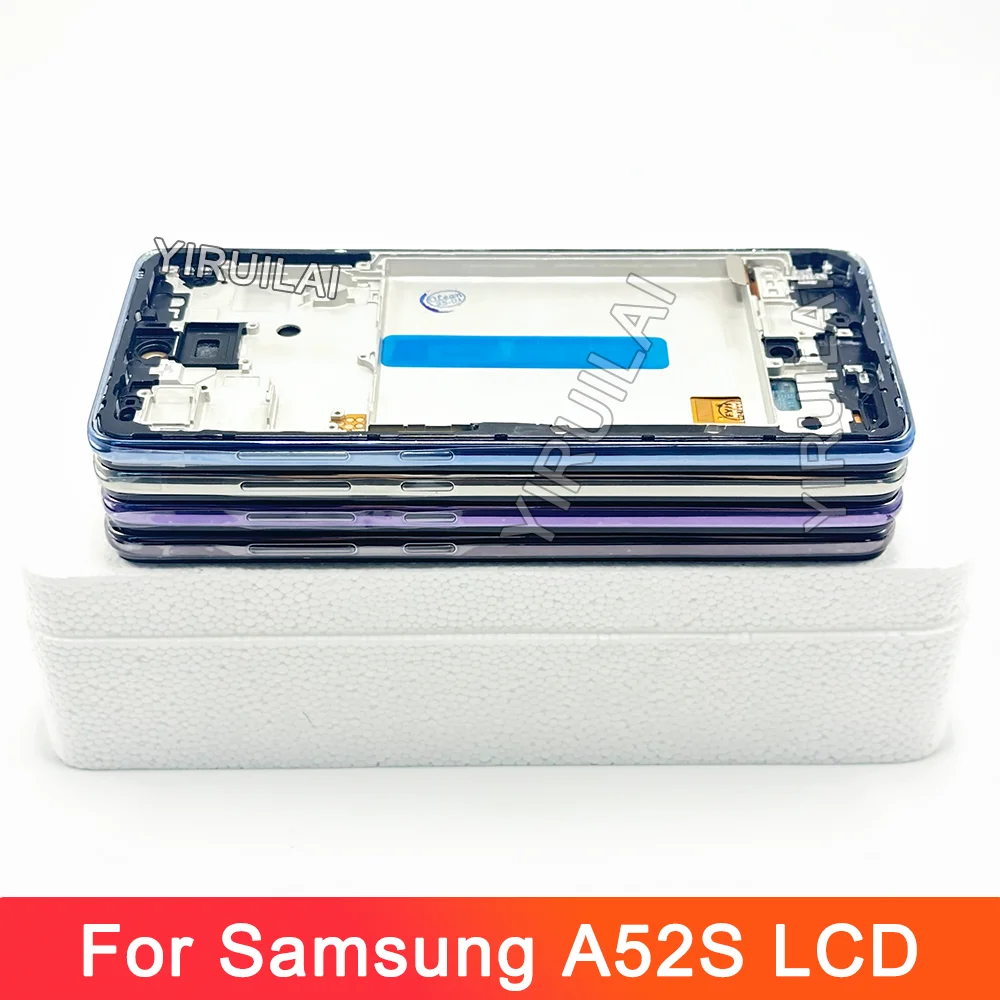 6.5 "LCDสําหรับSamsung A52S 5Gเปลี่ยนหน้าจอ,สําหรับSamsung A52s A528 A528N SM-A528BจอแสดงผลLCD Touch Screen Digitizer