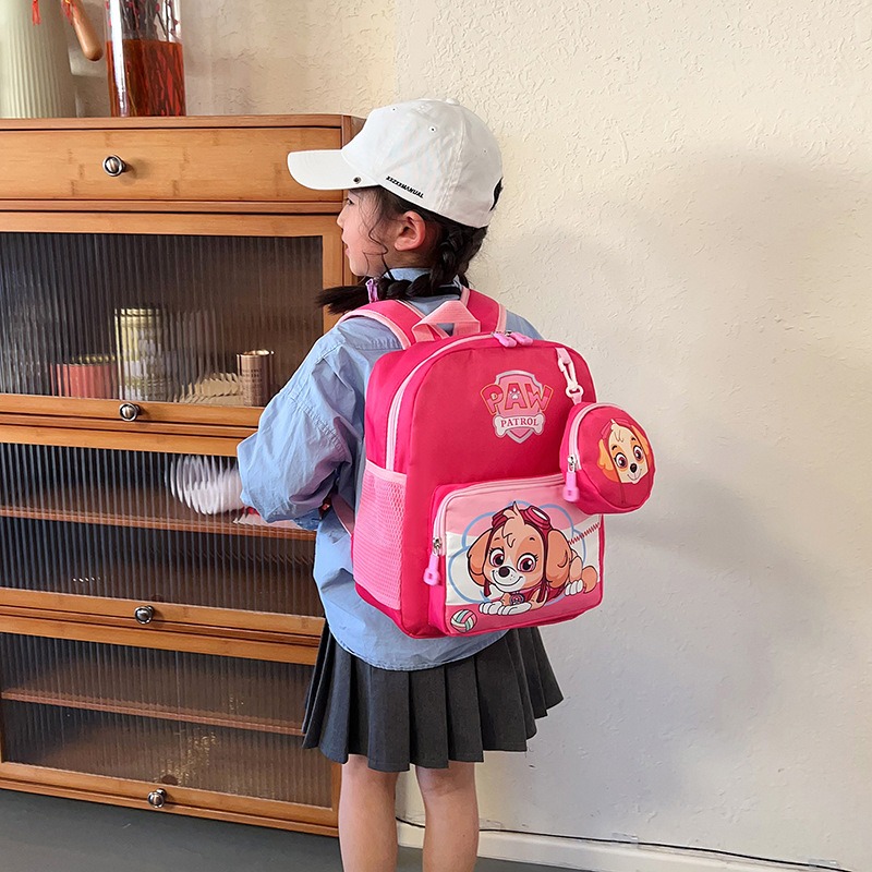 PAW 순찰 배낭 학교 가방 학생을위한 대용량 방수 여행용 저장 가방 체이스 스카이 Schoolbag 어린이를위한 선물