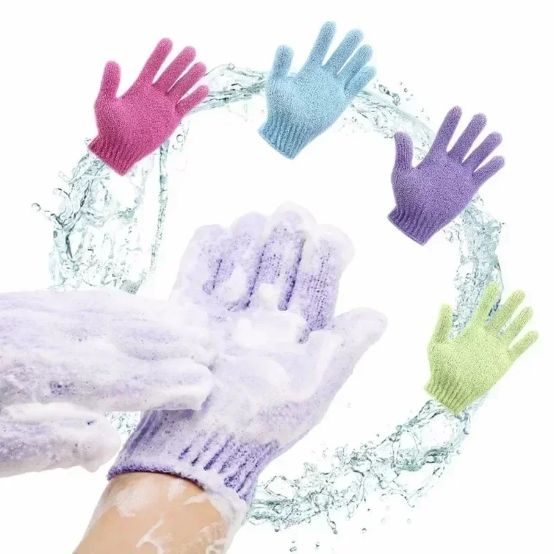 Guantes de baño para pelar, guante exfoliante, cepillo de ducha, resistencia, masaje de piel corporal, esponja de lavado, accesorios de baño, 1 ud.