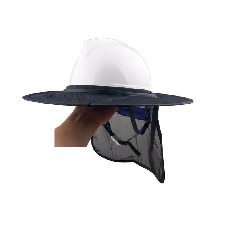 Casco reflectante de seguridad para construcción, casco protector para el cuello, parasol, Kit de rayas reflectantes, protección solar de verano, previene quemaduras solares
