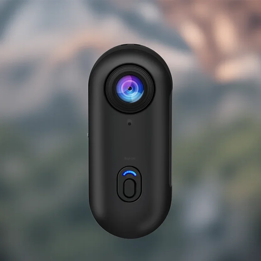 Mini cámara de bolsillo 4K, cámara portátil magnética con carcasa impermeable, WiFi, cámara para motocicleta y bicicleta, amigable para Vlog de ciclismo informal