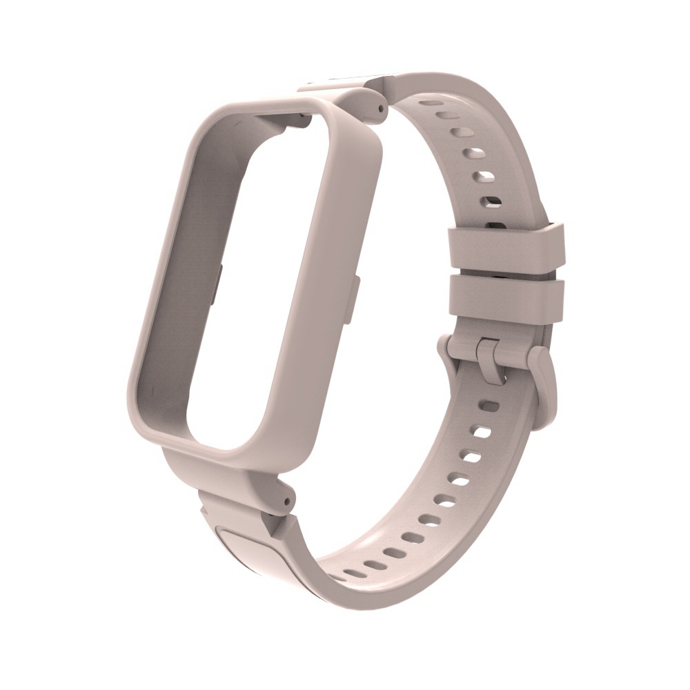 PC Case + สายรัดซิลิโคนอ่อนนุ่มสําหรับ Redmi Band 2 สมาร์ท Watchband สายรัดข้อมือกีฬาสร้อยข้อมือสําหรับ Xiaomi Band 8 Active เข็มขัด