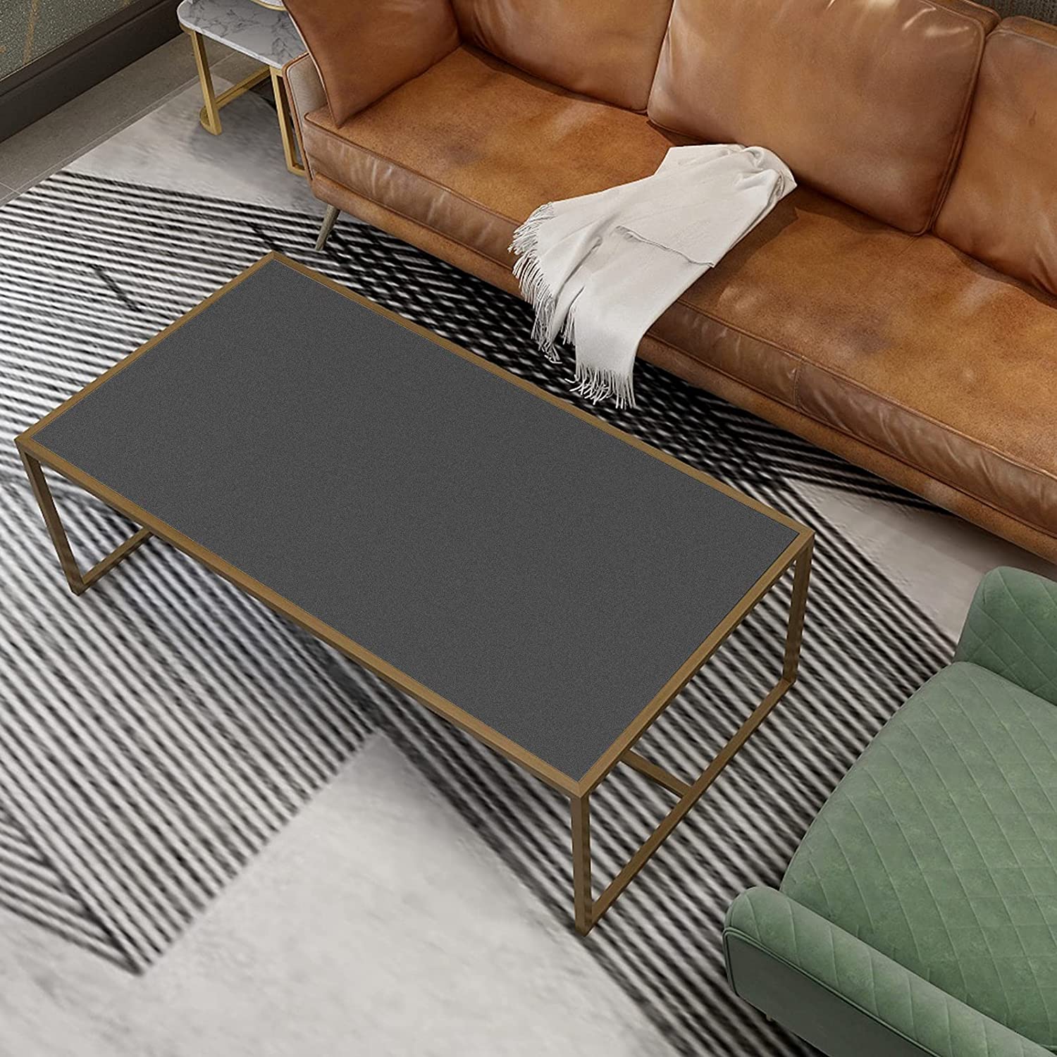 Matte Dark สีเทากระดาษ Peel และ Stick Decor วอลล์เปเปอร์สําหรับชั้นวางของตู้ไวนิล Self กาวสติ๊กเกอร์ติดผนังกันน้ํา