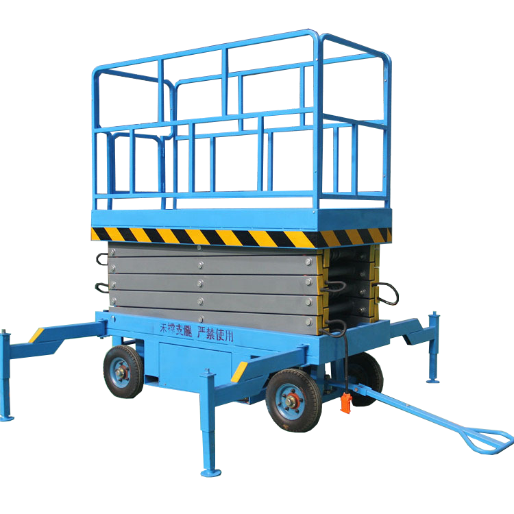 Ascensor de instalación de paneles solares, plataformas de elevación de trabajo, mesa, escalera, elevador de tijera móvil