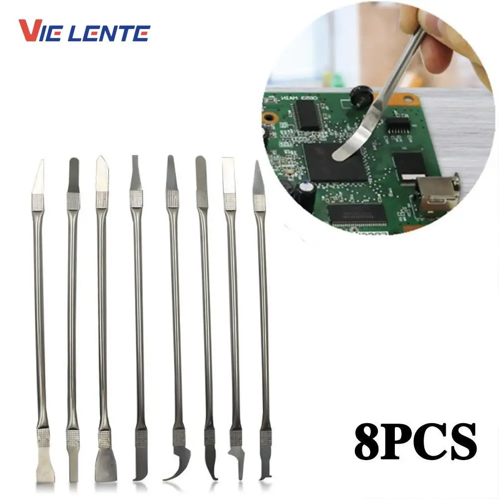Dissolvant de colle CPU IC, outil de réparation de téléphone, réparation de puce C, lames fines, outil manuel de réparation pyratique pour téléphone portable et ordinateur 8 pièces