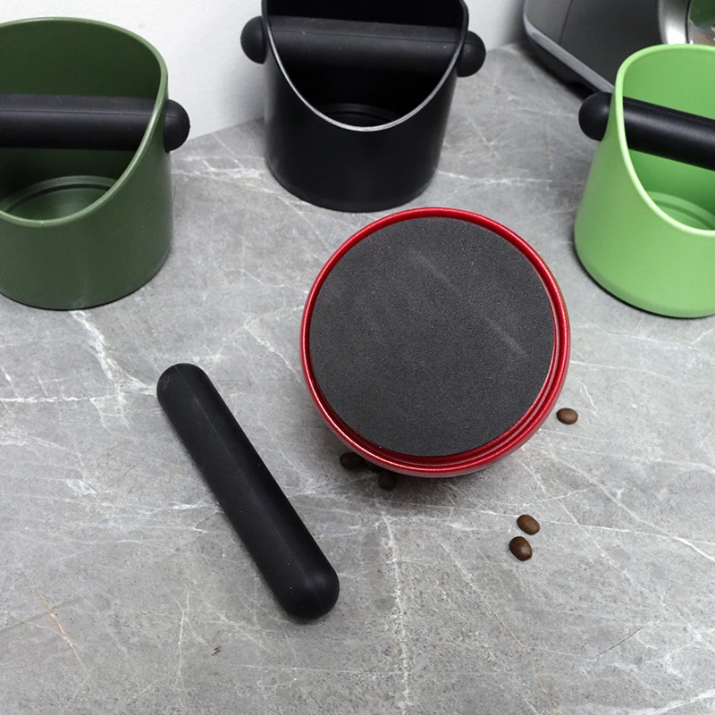 Coffee Knock Box com barra removível, Anti Slip Grind Dump Bin, Absorvente de choque, Barista Espresso Machine Accessories