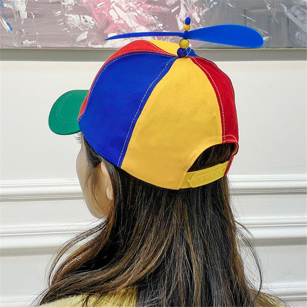 1/2PC Funny Snapback Hat Helicopter Propeller Adventure Dad Hat Rainbow Bamboo Dragonfly Baseball Cap For Adult Kids Boys Girls
