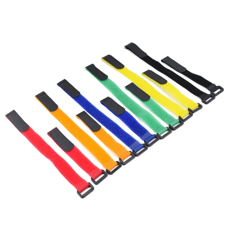 5 ชิ้น/ล็อตจักรยานHandlebarผู้ถือสายรัดขี่จักรยานไฟฉายผูกเชือกผ้าพันแผลUniversal NYLON Sticky Tieคงที่รายการสายรัดจักรยาน