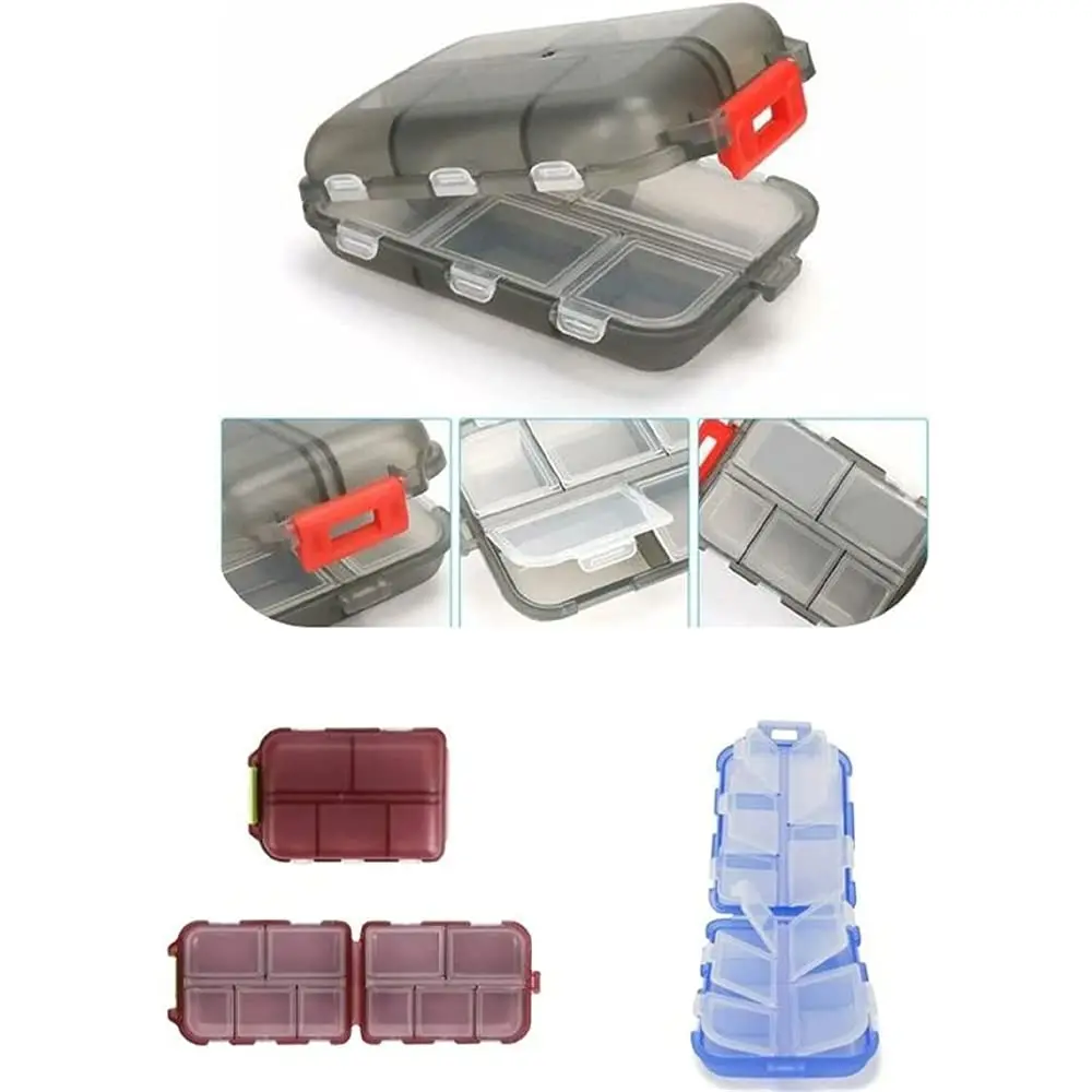 10 Grids Pill Case, Portable Small Weekly Travel Pill Organizer, Portable Pocket Pill Box Pill Container