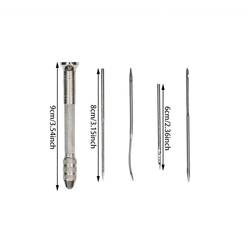 Leder Nähen Ahle Set Austauschbare Multifunktionale Schuhe Reparatur Tool Kit Punch Nähen Nadeln DIY Nähen Leathercraft