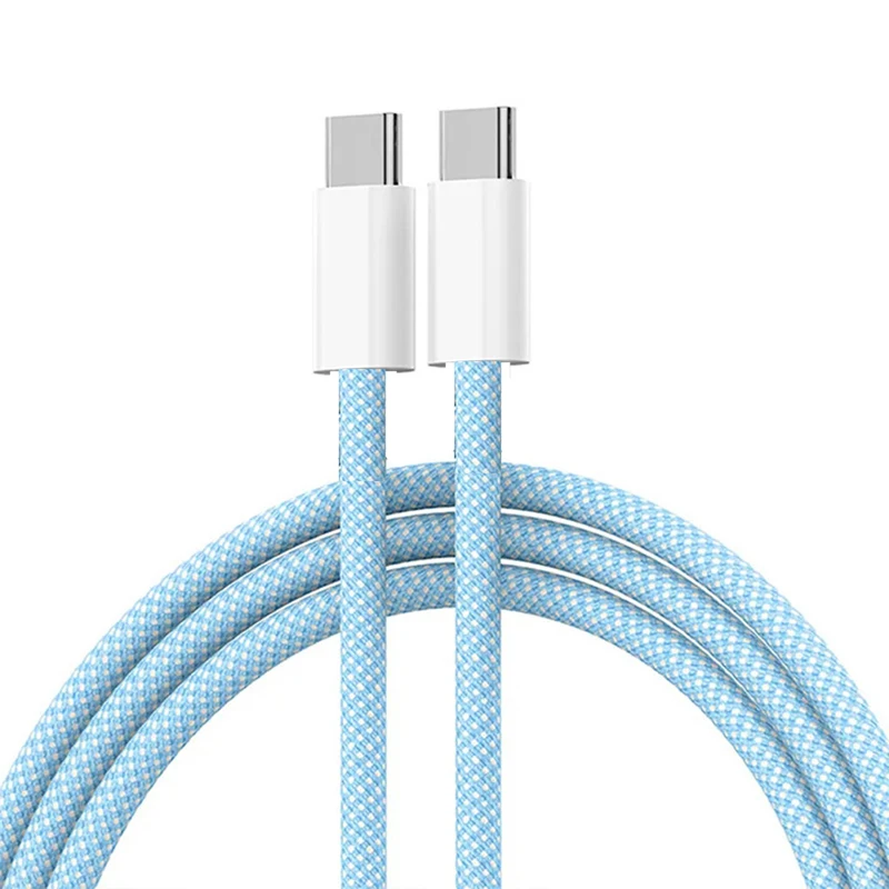 60 W USB C auf Typ C Farbe Kabel für Apple iPhone 15 PD Schnelle Aufladung für Huawei Xiaomi Samsung Typ C Weben Kabel Zubehör