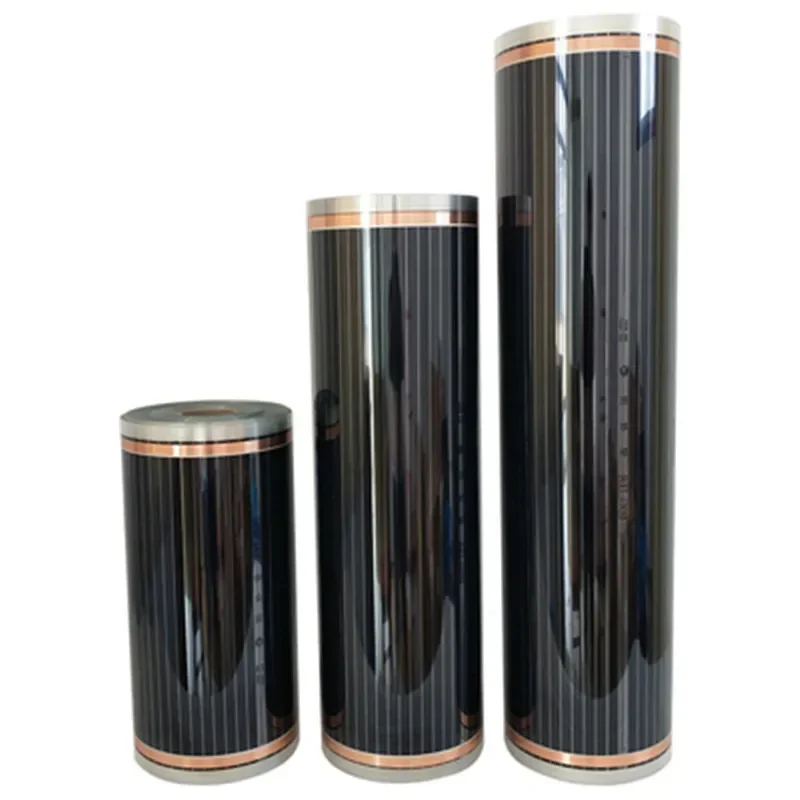 AC220V Infrarot-Fußbodenheizungsfolie 220 W/m2 warme Matte mit Klemmen Isolierpasten