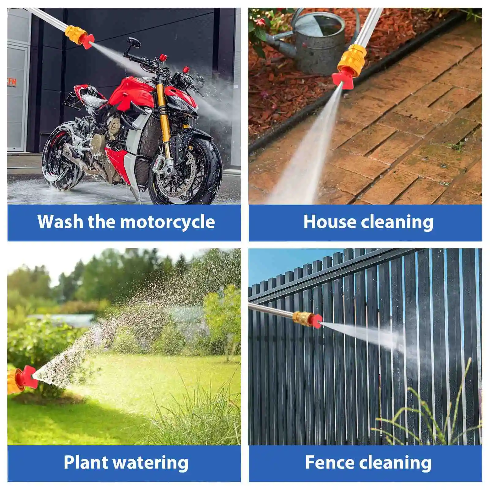 Hochleistungs-Akku-Hochdrucklautsprecher, Waschspray, Wasserpistole, Autowaschdruck, Wasserwaschmaschine für Makita 21 V Akku