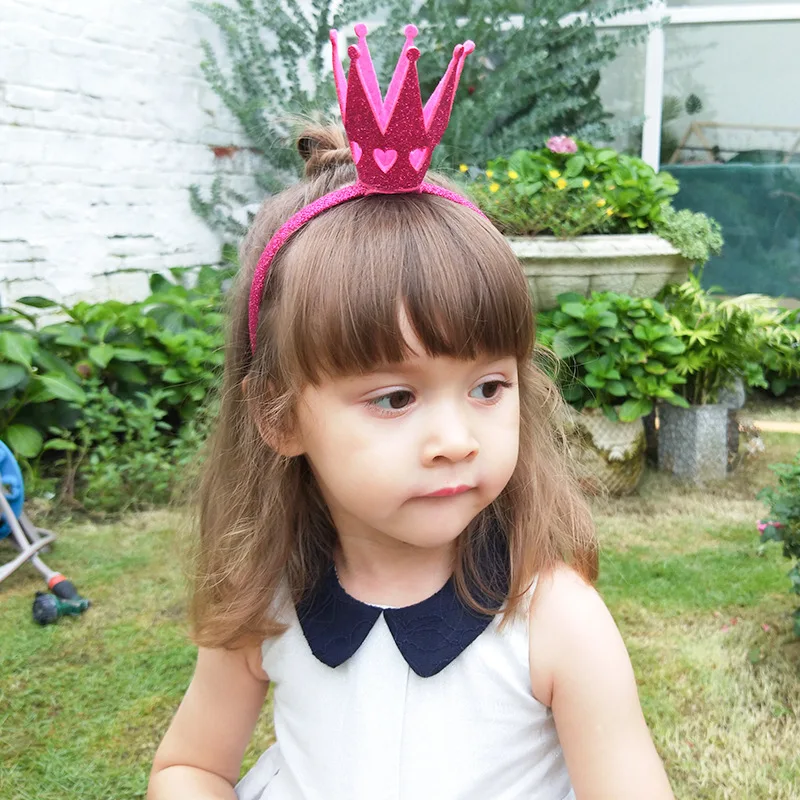 Trẻ Em Lấp Lánh Tiaras 3D Thái Hairbands Cho Bé Gái Lấp Lánh Lễ Hội Công Chúa Tóc Gậy Chụp Hình Bé Gái Mũ Trẻ Em Phụ Kiện Tóc