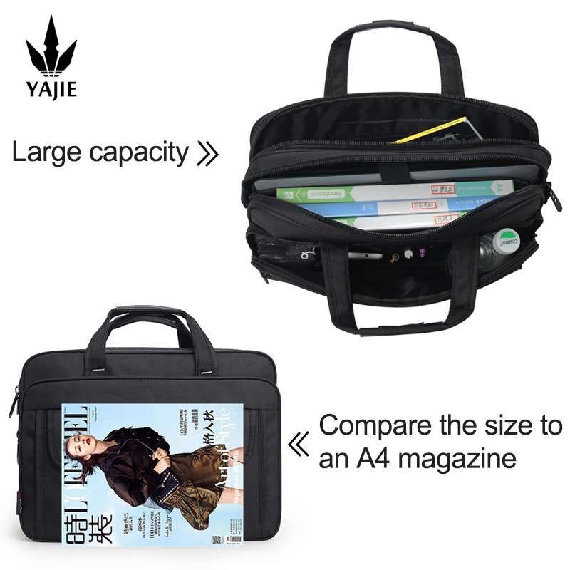 Business-Herren-Aktentasche aus Segeltuch, wasserdicht, großes Fassungsvermögen, 15,6-Zoll-Laptoptasche, Arbeitstasche, Business-Tasche, offizielle Bürotasche
