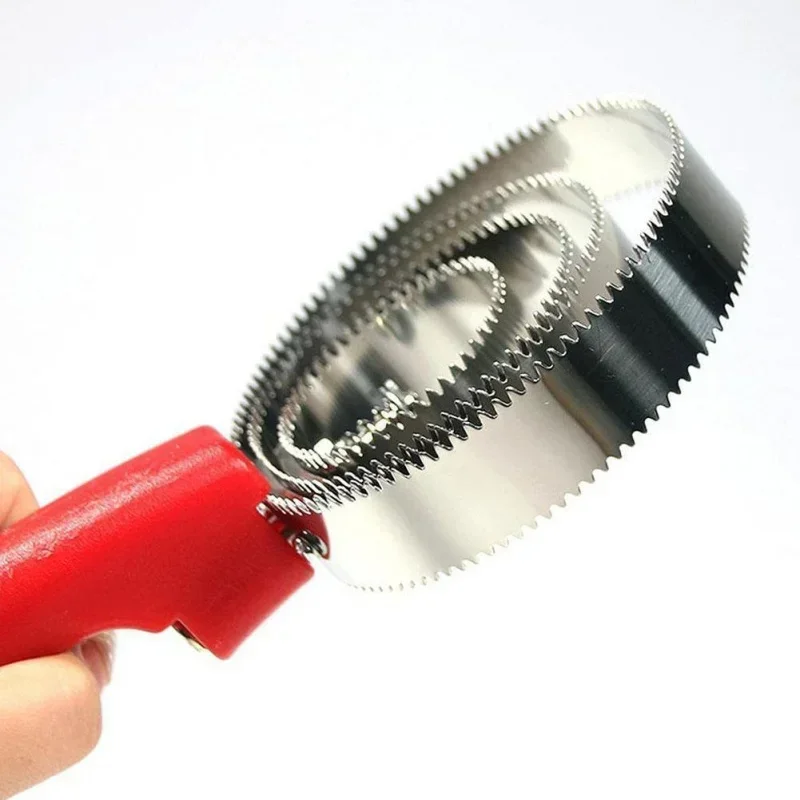Horses Serrated Curry Comb sweat scraping anti-itch rake Scraper Cattle scratching teeth pet hair removal Cleaning Brush
