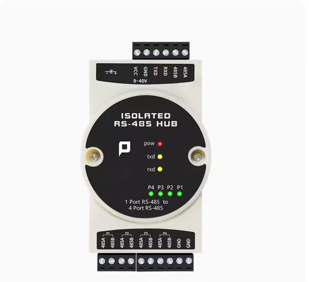 485 Repeater Industriële Foto-elektrische Isolatie Hub 4 Kanaals RS485 Collector Distributeur Divider 1 In 4 Out
