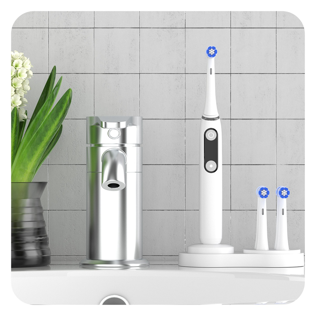 BABQ le porte-brosse à dents pour OralB IO3 IO4 IO5 IO6 support de brosse à dents électrique EB17 support de rangement de tête de brosse noir