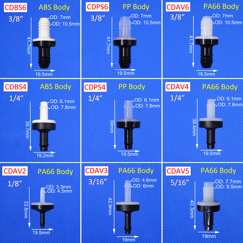 4/6/8/10 มม.ตรวจสอบวาล์ว One Way Anti-RETURN Non Return วาล์วสําหรับ Air น้ําโอโซน Aquarium ปั๊ม oxygenerator ป้องกัน backflow
