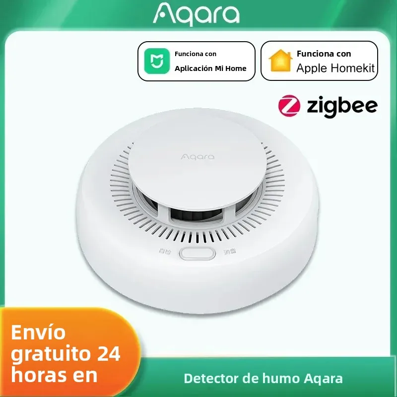 Aqara nueva alarma de humo inteligente Zigbee 3,0 Detector de humo protección contra incendios alarma de seguridad para el hogar alarma de luz de sonido con Homekit Mi Home