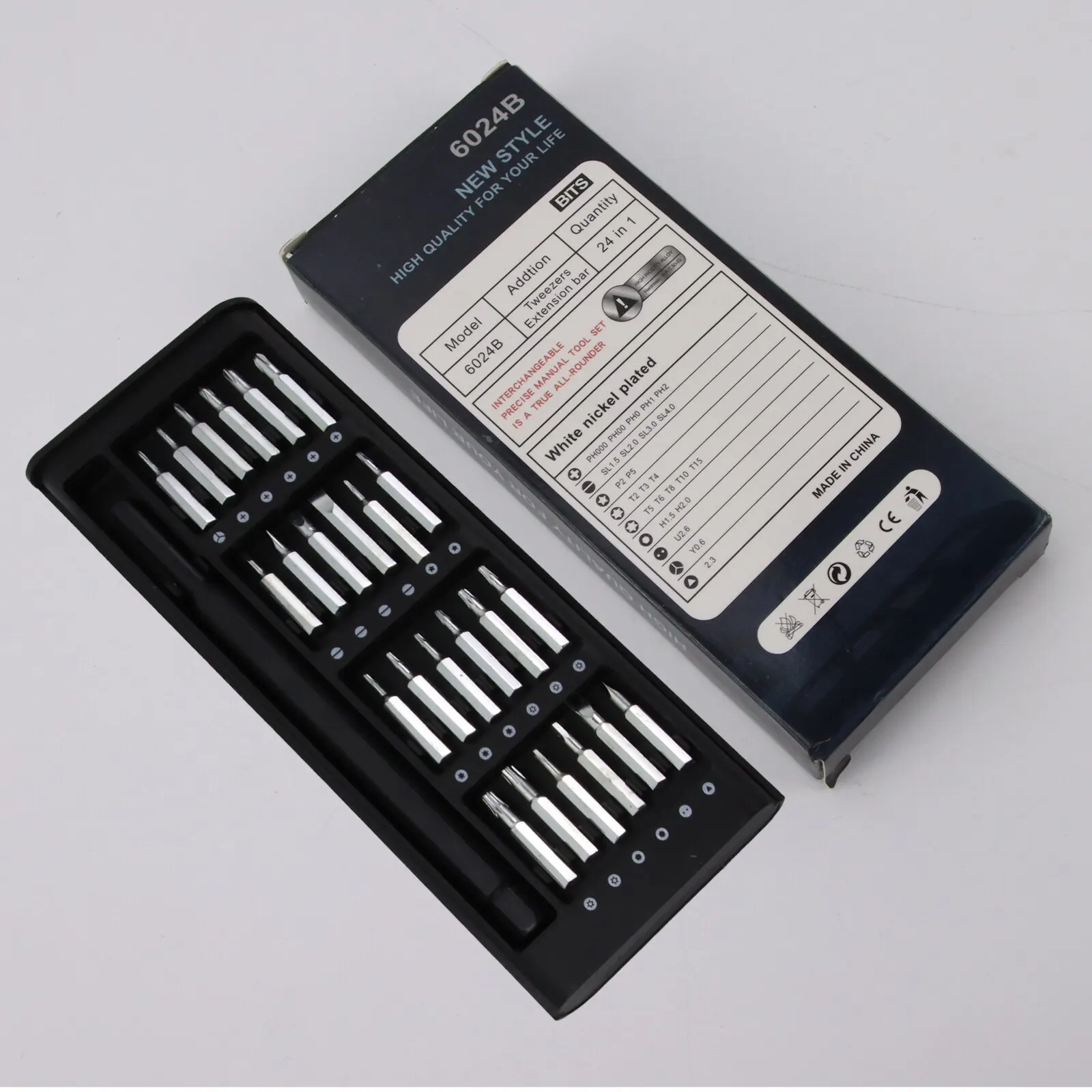 Juego de destornilladores multifunción 24 en 1, herramienta de desmontaje de electrodomésticos, combinación de destornilladores de precisión, 1 Juego