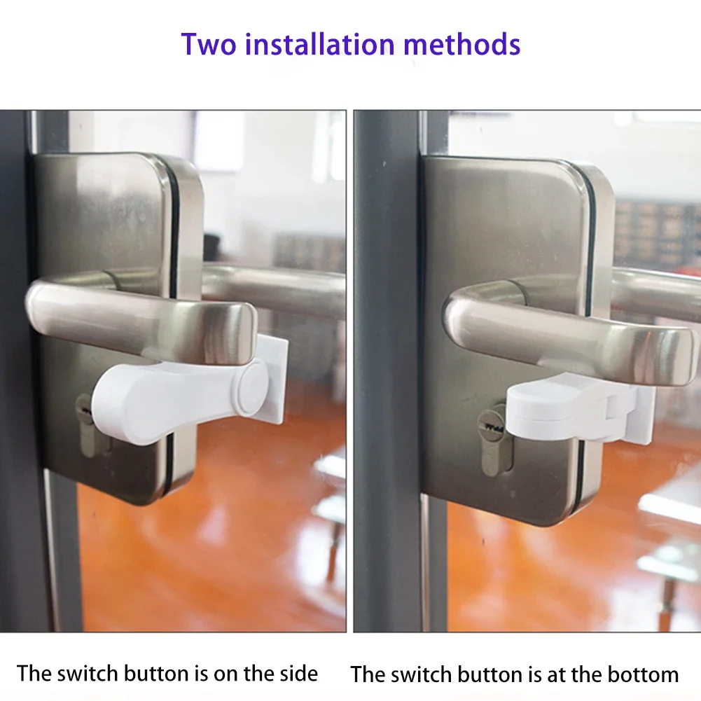 Anti-theft Protection Lock Home Safety Latches Aluminum Alloy Sliding Door And Window Safety Lock Adjustable Security Door Locks