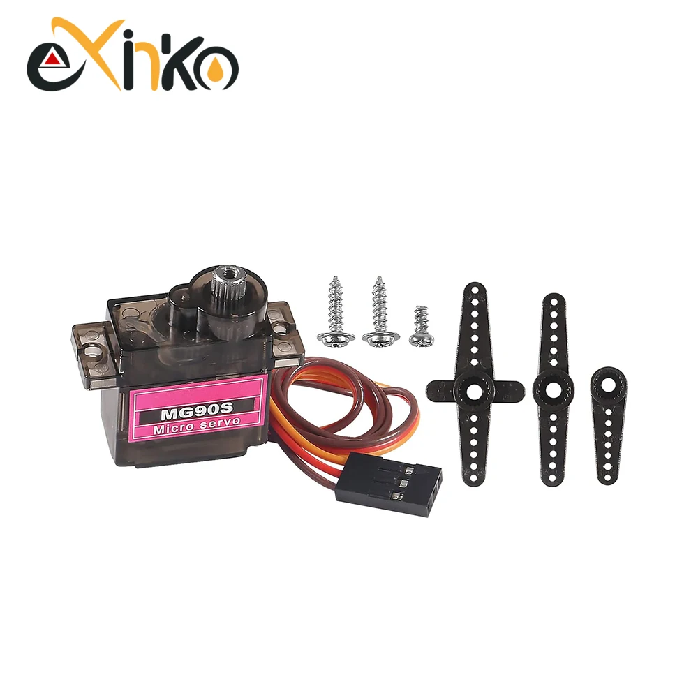 1-10 Uds MG90S Servo All Metal Gear 9g SG90 versión mejorada para helicóptero avión barco coche Trex 450 RC Robot 180/360 grados