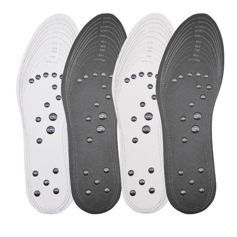 18 Magnete Unisex Magnetfeldtherapie Massage Einlegesohlen Fuß Akupressur Schuhpolster Therapie Schlankheits-Einlegesohlen zur Gewichtsreduktion