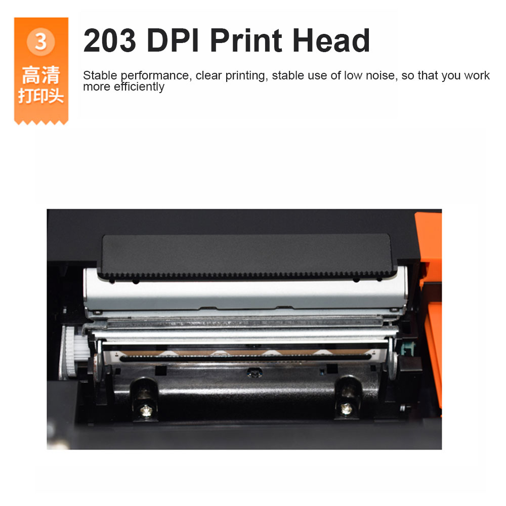 HZTZ 80 มม.เครื่องพิมพ์ใบเสร็จความร้อน HZ-8360 เครื่องตัดอัตโนมัติร้านอาหารห้องครัว POS เครื่องพิมพ์ USB LAN Bluetooth