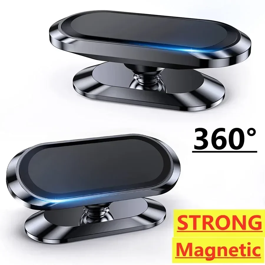 Obrotowy uchwyt samochodowy na telefon 360 Magnetyczny uniwersalny uchwyt magnetyczny na telefon iPhone Xiaomi Samsung w samochodowym stojaku na telefon komórkowy